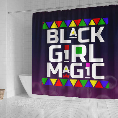 BigProStore Cute Black Girl Magic Afro Woman African American Print Shower Curtains Afrocentric Bathroom Accessories BPS078 Small (165x180cm | 65x72in) Shower Curtain