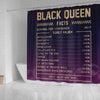 BigProStore Cute Black Queen Facts Funny African Style Shower Curtains Afrocentric Bathroom Decor BPS092 Small (165x180cm | 65x72in) Shower Curtain