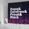 BigProStore Cute Dope Carefree Proud Black Shower Curtains African American African Bathroom Accessories BPS111 Small (165x180cm | 65x72in) Shower Curtain