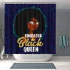 BigProStore Cute Educated Black Queen African American Print Shower Curtains Afrocentric Style Designs BPS114 Shower Curtain