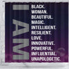 BigProStore Cute I Am Black Beautiful Magic Intelligent Woman African American Themed Shower Curtains Afrocentric Bathroom Accessories BPS129 Shower Curtain