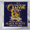 BigProStore Cute I'm A Strong Melanin January Queen Sunflower African American Art Shower Curtains Afrocentric Bathroom Accessories BPS115 Small (165x180cm | 65x72in) Shower Curtain