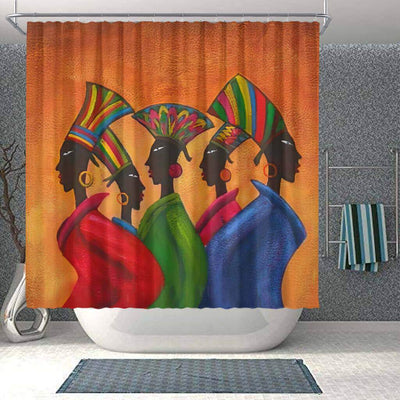 BigProStore Cute Natural Hair Shower Curtain Melanin Afro Woman Bathroom Designs BPS0271 Small (165x180cm | 65x72in) Shower Curtain