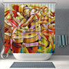 BigProStore Cute Natural Hair Shower Curtain Melanin Woman Bathroom Accessories BPS0086 Small (165x180cm | 65x72in) Shower Curtain