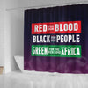 BigProStore Cute Red For My Blood Black For Our People Green For The Rich Land Of Africa African American Themed Shower Curtains Afrocentric Bathroom Accessories BPS202 Small (165x180cm | 65x72in) Shower Curtain