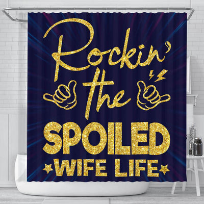 BigProStore Cute Rockin The Spoiled Wife Life Afro American Shower Curtains Afro Bathroom Accessories BPS205 Small (165x180cm | 65x72in) Shower Curtain