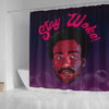 BigProStore Cute Stay Woke Afro Man African American Art Shower Curtains Afro Bathroom Accessories BPS212 Small (165x180cm | 65x72in) Shower Curtain