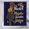 BigProStore Cute The Thicker The Thighs The Sweeter The Prize African American Inspired Shower Curtains African Bathroom Accessories BPS222 Small (165x180cm | 65x72in) Shower Curtain