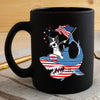 BigProStore Dabbing Border Collie Rides Shark Coffee Mug Father's Day Mother's Day Independence Day Gift Idea BPS115 Black / 11oz Coffee Mug