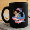 BigProStore Dabbing Pug Rides Shark Coffee Mug Father's Day Mother's Day Independence Day Gift Idea BPS453 Black / 11oz Coffee Mug