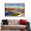 BigProStore Canvas Artwork Des Moines River Des Moines Iowa Minimalist Wall Art Cities Canvas