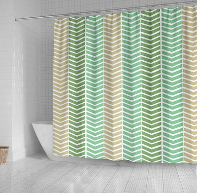 BigProStore Herringbone Bathroom Curtain Desert Sandlot Herringbone Shower Curtain Bathroom Curtains Herringbone Shower Curtain / Small (165x180cm | 65x72in) Herringbone Shower Curtain