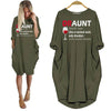 Draunt Shirt Funny Draunt Like Normal Aunt Only Drunker Women Dress