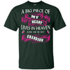 BigProStore A Big Piece Of My Heart Lives In Heaven Is My Angel Grandson T-Shirt G200 Gildan Ultra Cotton T-Shirt / Forest / S T-shirt