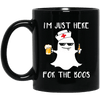 BigProStore Nurse Mug I'm Just Here For The Boos Cool Nursing Halloween Gifts BM11OZ 11 oz. Black Mug / Black / One Size Coffee Mug