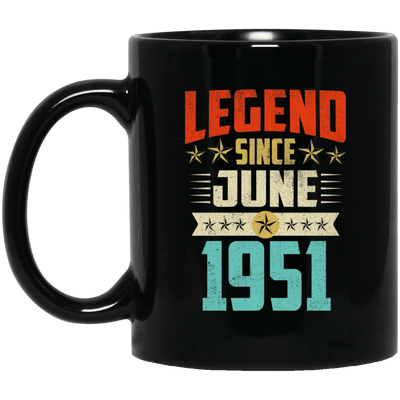 Legend Born June 1951 Coffee Mug 68th Birthday Gifts