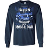 BigProStore I Know Heaven Is A Beautiful Place Because They Have My Dad Mom Tshirt G240 Gildan LS Ultra Cotton T-Shirt / Navy / S T-shirt