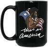 BigProStore This Is America Mug Women Men Pro Black African American Pride Gift BM15OZ 15 oz. Black Mug / Black / One Size Coffee Mug