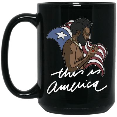 BigProStore This Is America Mug Women Men Pro Black African American Pride Gift BM15OZ 15 oz. Black Mug / Black / One Size Coffee Mug