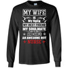 My Wife Is An Awesome Hot Nurse Cute Nursing Shirt Funny Quote Design