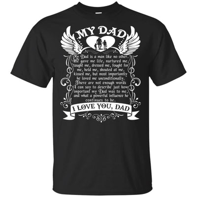 BigProStore I Love You Daddy T-Shirt Remembering Dad On His Death Anniversary Gift G200 Gildan Ultra Cotton T-Shirt / Black / S T-shirt