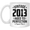 BigProStore Vintage 2013 Aged To Perfection Coffee Mug Gifts XP8434 11 oz. White Mug / White / One Size Coffee Mug