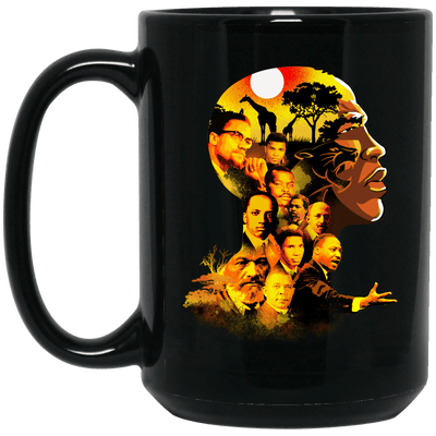 BigProStore Proud My Roots Black King African American Mug Afro Men Pride Design BM15OZ 15 oz. Black Mug / Black / One Size Coffee Mug