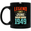 Legend Born June 1949 Coffee Mug 70th Birthday Gifts