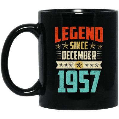 Legend Born December 1957 Coffee Mug 62nd Birthday Gifts