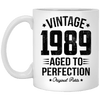 BigProStore Vintage 1989 Aged To Perfection Coffee Mug Gifts XP8434 11 oz. White Mug / White / One Size Coffee Mug