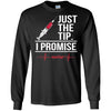 Just The Tip I Promise Nurse Heartbeat Funny Nursing T-Shirt Design
