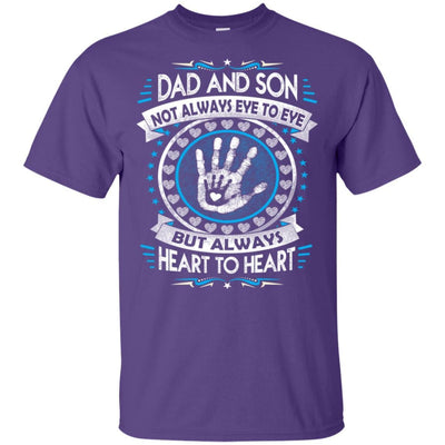 BigProStore Dad And Son Heart To Heart Forever T-Shirt Cool Father's Day Gift Idea G200 Gildan Ultra Cotton T-Shirt / Purple / S T-shirt