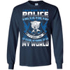 I Was Born To Be A Police T-Shirt Cop Officier Law Enforcement Apparel
