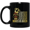 BigProStore The Love In Our Hearts Makes Us Queen Mug African American Coffee Cup BM11OZ 11 oz. Black Mug / Black / One Size Coffee Mug