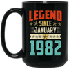 Legend Born January 1982 Coffee Mug 37th Birthday Gifts