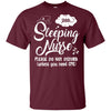 Sleeping Nurse Do Not Disturb Unless You Need Cpr Funny Nursing Shirt