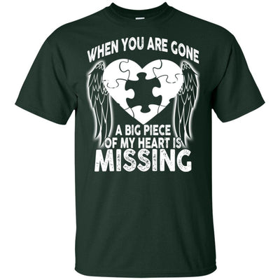 BigProStore When You Are Gone Dad T-Shirt Remembering Dad On His Death Anniversary G200 Gildan Ultra Cotton T-Shirt / Forest / S T-shirt