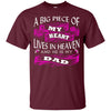 BigProStore A Big Piece Of My Heart Lives In Heaven Is My Dad Missing Daddy T-Shirt G200 Gildan Ultra Cotton T-Shirt / Maroon / S T-shirt