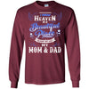 BigProStore I Know Heaven Is A Beautiful Place Because They Have My Dad Mom Tshirt G240 Gildan LS Ultra Cotton T-Shirt / Maroon / S T-shirt
