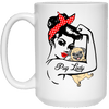 BigProStore Pug Lady Mug Cool Gifts For Women Love Puggy Puppies 21504 15 oz. White Mug / White / One Size Coffee Mug