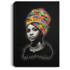 BigProStore African American Framed Wall Art Black Woman Art Beautiful Girl Canvas Black Art Living Room Decor CANPO75 Portrait Canvas .75in Frame / Black / 8" x 12" Apparel