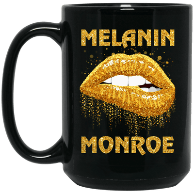 BigProStore Melanin Monroe Mug African American Coffee Cup Pro Black People Design BM15OZ 15 oz. Black Mug / Black / One Size Coffee Mug