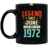 Legend Born June 1972 Coffee Mug 47th Birthday Gifts