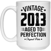 BigProStore Vintage 2013 Aged To Perfection Coffee Mug Gifts 21504 15 oz. White Mug / White / One Size Coffee Mug