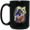 BigProStore Pretty Black Girl Mug African American Coffee Cup For Melanin Pride BM15OZ 15 oz. Black Mug / Black / One Size Coffee Mug