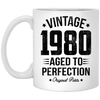 BigProStore Vintage 1980 Aged To Perfection Coffee Mug Gifts XP8434 11 oz. White Mug / White / One Size Coffee Mug