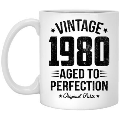 BigProStore Vintage 1980 Aged To Perfection Coffee Mug Gifts XP8434 11 oz. White Mug / White / One Size Coffee Mug