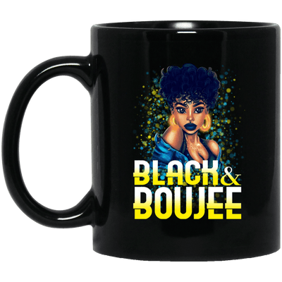 BigProStore Black And Boujee Coffee Mug Pro African Cup For Black Afro Girl Rock BM11OZ 11 oz. Black Mug / Black / One Size Coffee Mug