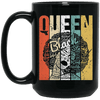 BigProStore Melanin Queen Pride Mug African American Coffee Cup Afro Girls Design BM15OZ 15 oz. Black Mug / Black / One Size Coffee Mug