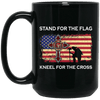 Firefighter Coffee Mug Stand For The Flag Kneel For The Cross